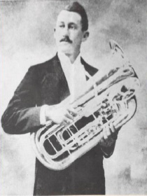Whitlock with his Euphonium.
