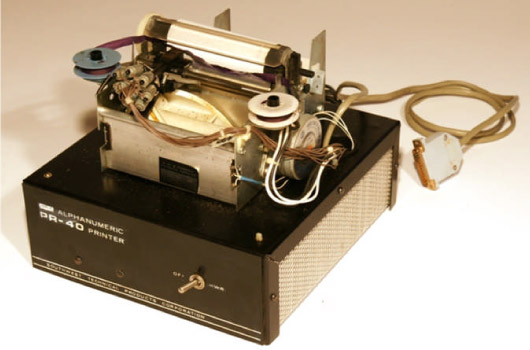 Original STP PR-40 alphanumeric printer Rick Crandall collection