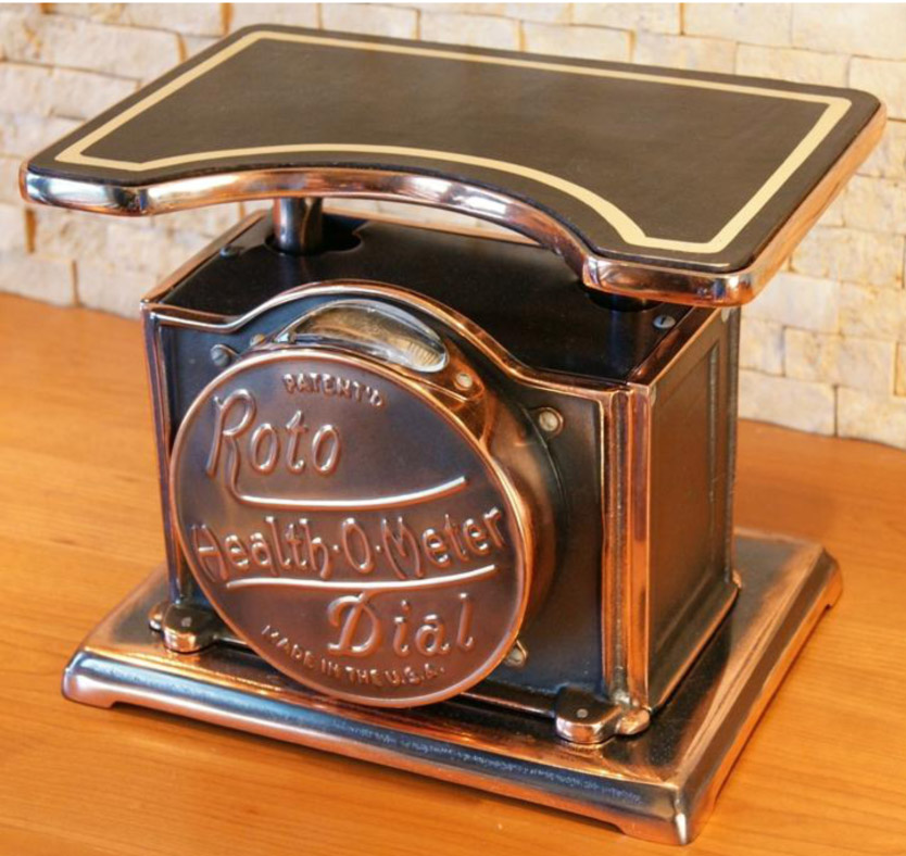 Health-O-Meter original Model 100 bath scale with drum-type dial